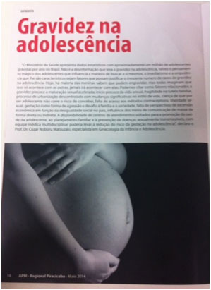 Gravidez na adolescencia artigo cientifico